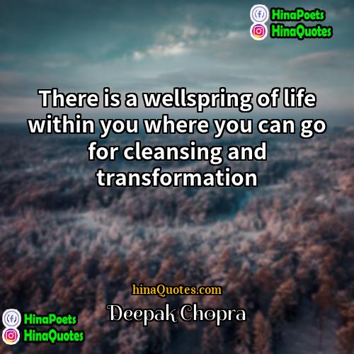 Deepak Chopra Quotes | There is a wellspring of life within